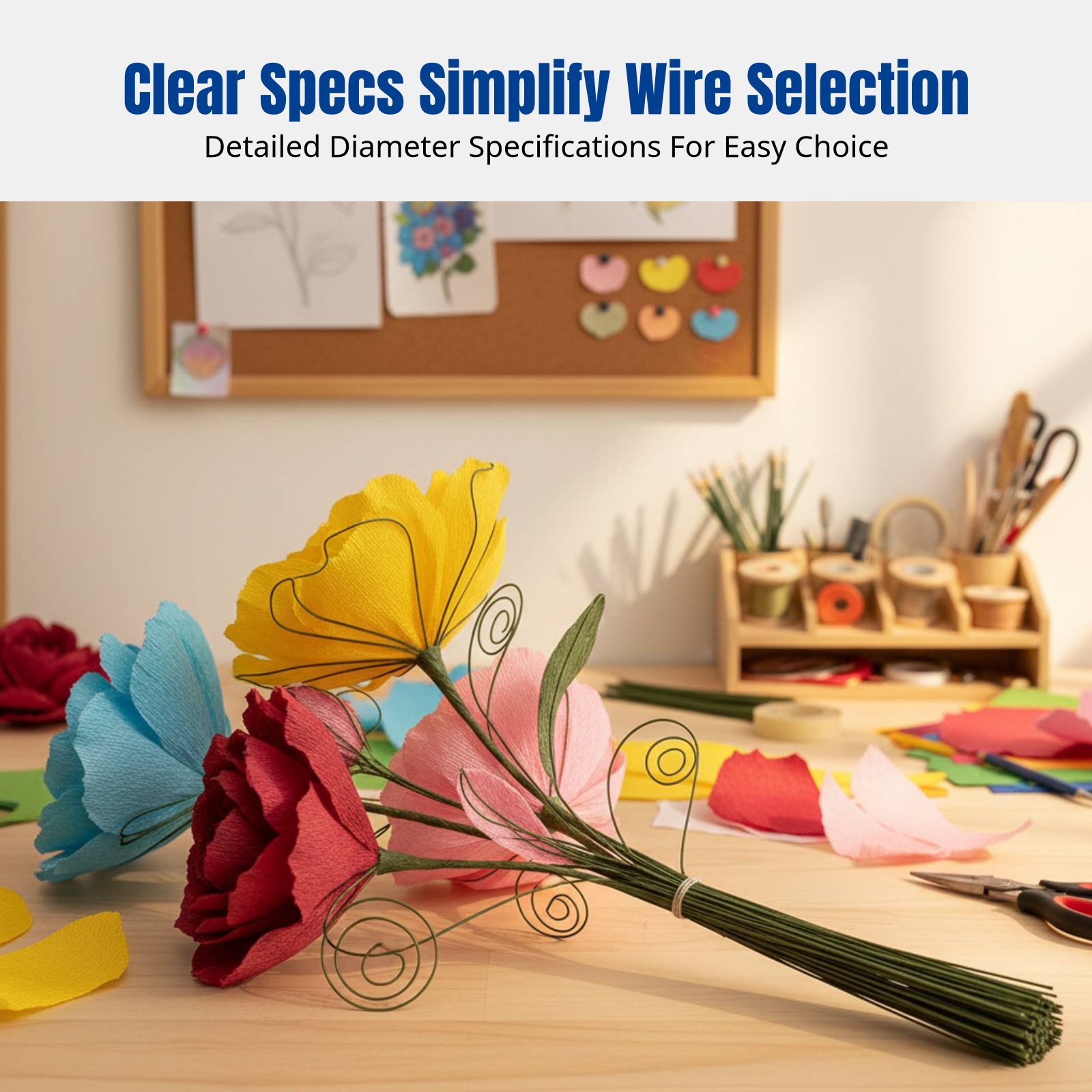 DIY Handcraft Floral Stem Wire - Flower Supplies review and price