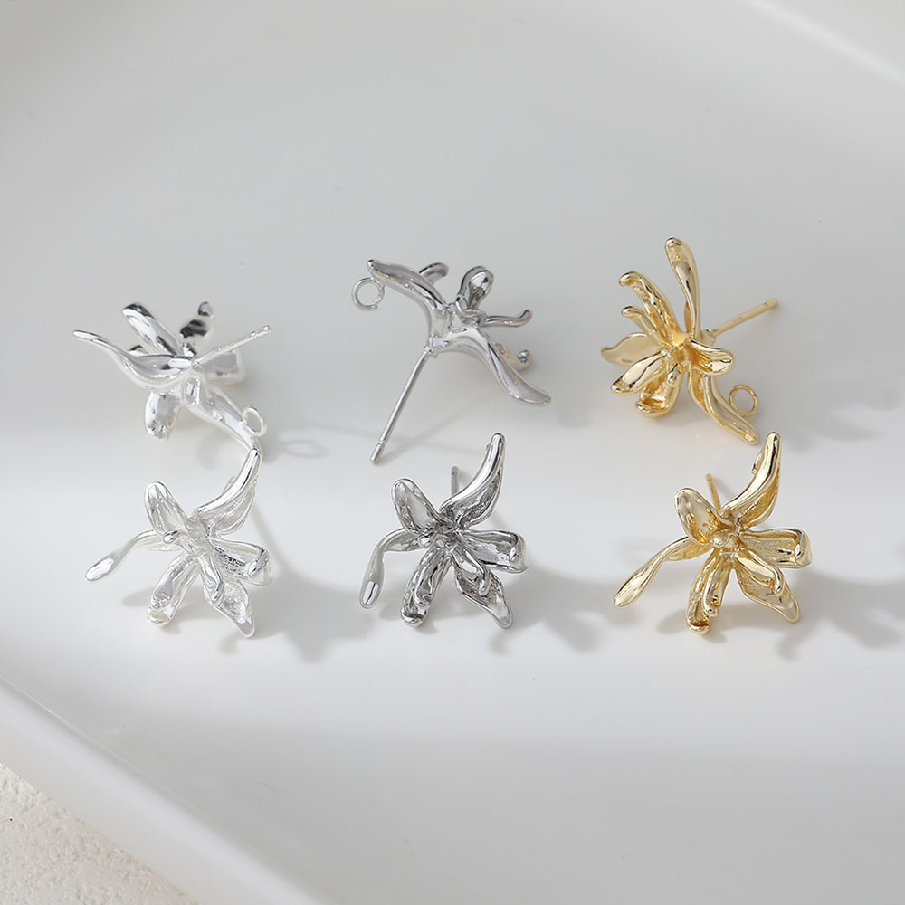 4PCS Dainty Flower Shape Ear S - Flower Supplies review and price