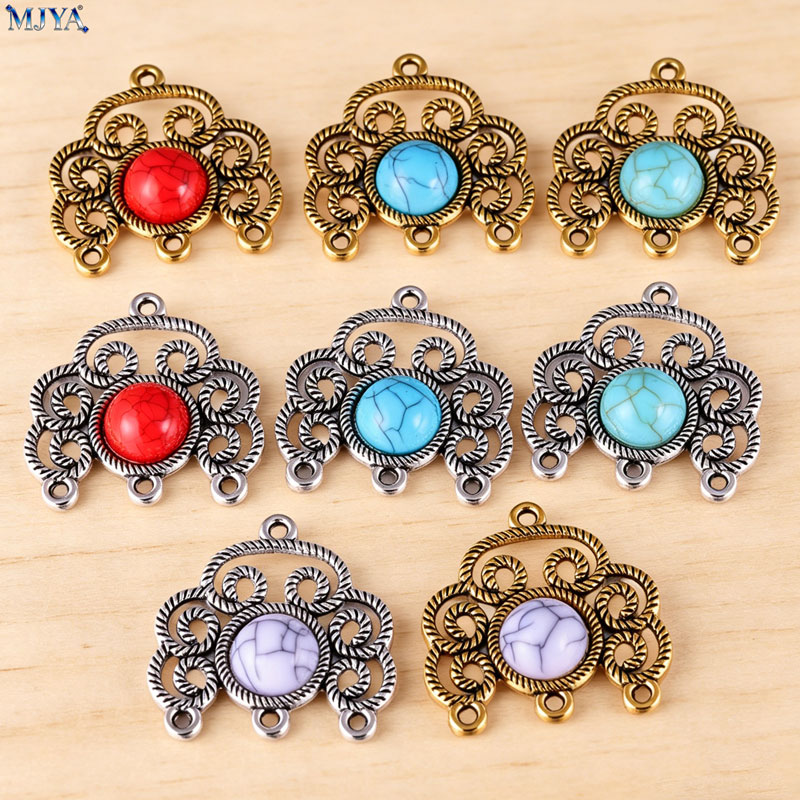 MJYA 5pcs/lot Vintage Alloy Tu - Flower Supplies review and price