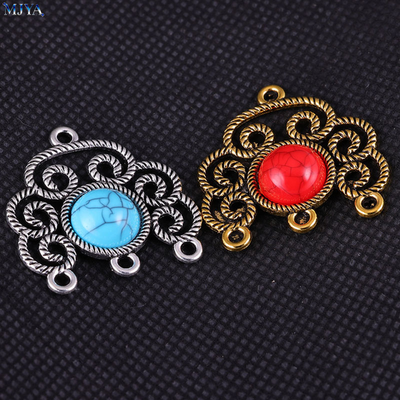 MJYA 5pcs/lot Vintage Alloy Tu - Flower Supplies review and price
