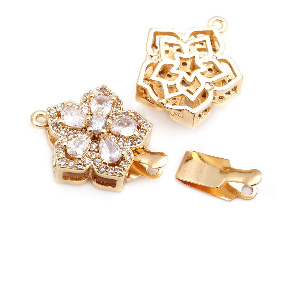 4 Sets Full Size 21x15MM 18K G - Flower Supplies review and price