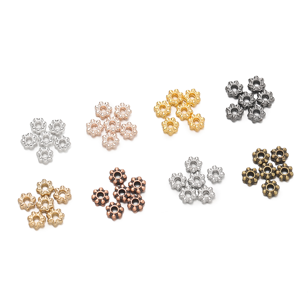 200Pcs 4/6mm Alloy Snowflake B - Flower Supplies review and price