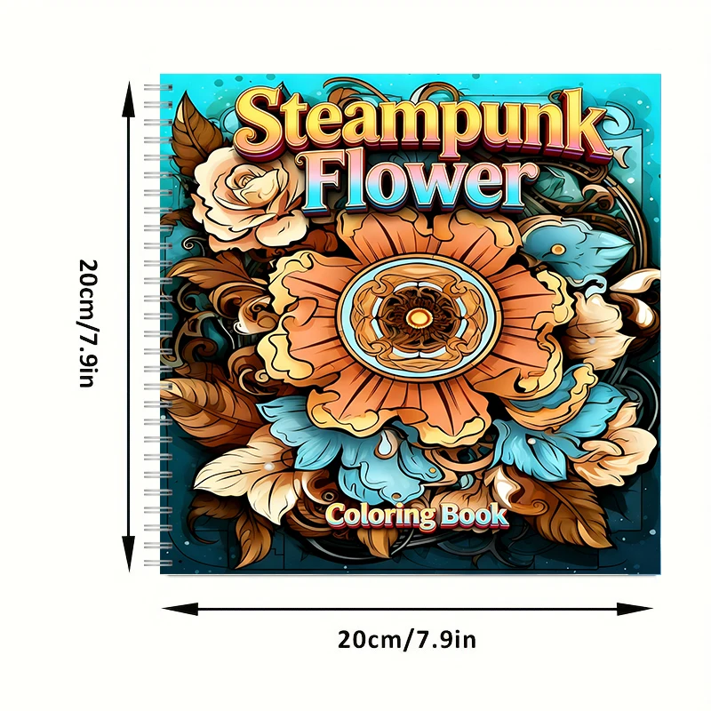 Coloring Book Steampunk Flower - Flower Supplies review and price