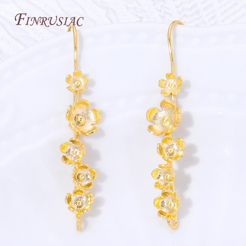 18K Gold Plated Flower Earring - Flower Supplies review and price