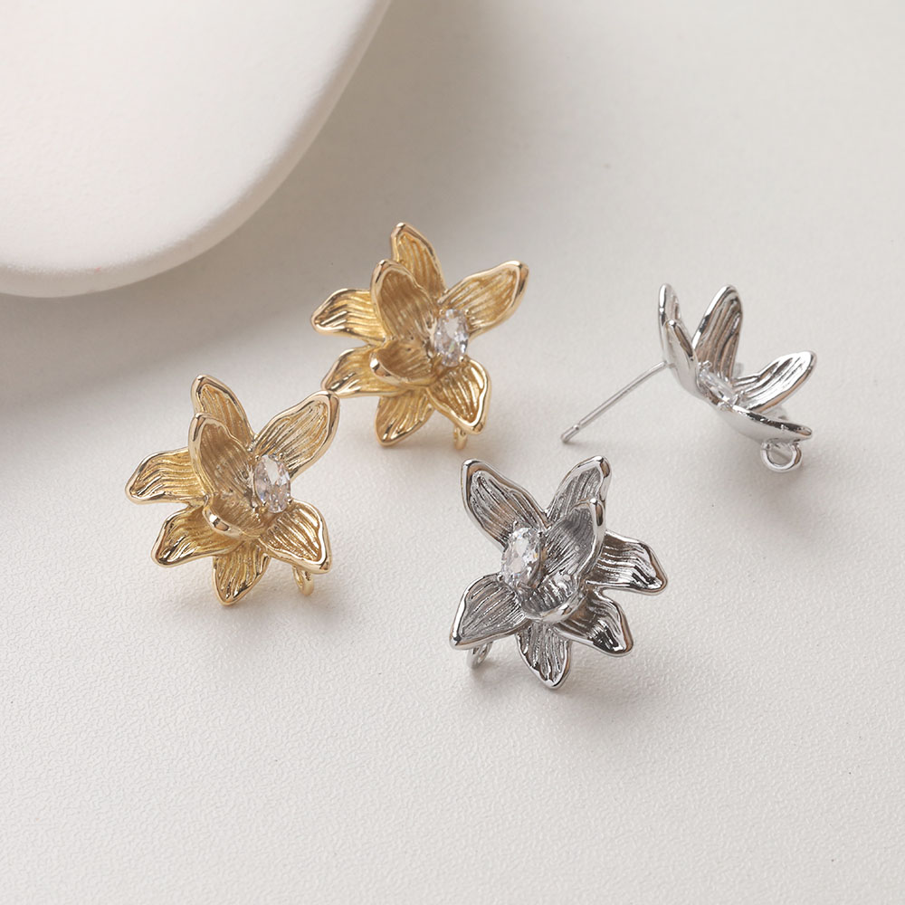 4PCS Dainty Flower Ear Studs E - Flower Supplies review and price