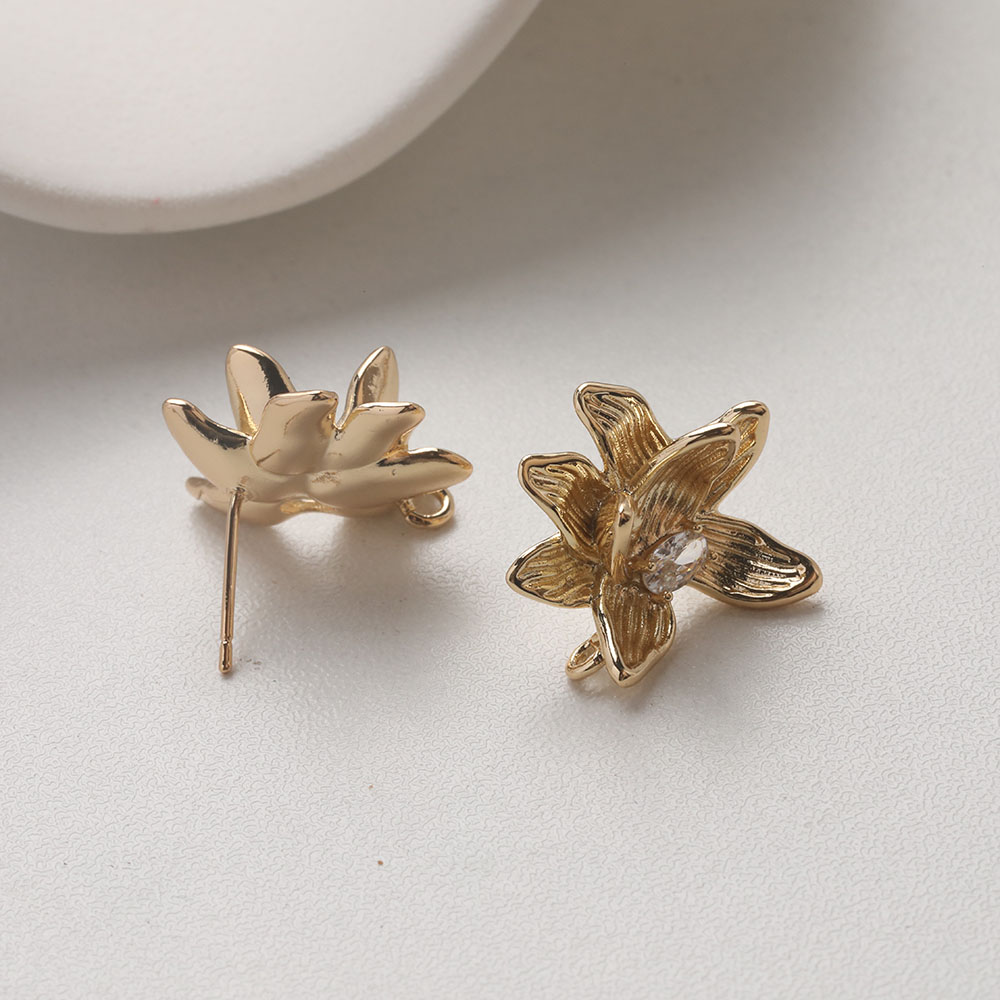 4PCS Dainty Flower Ear Studs E - Flower Supplies review and price