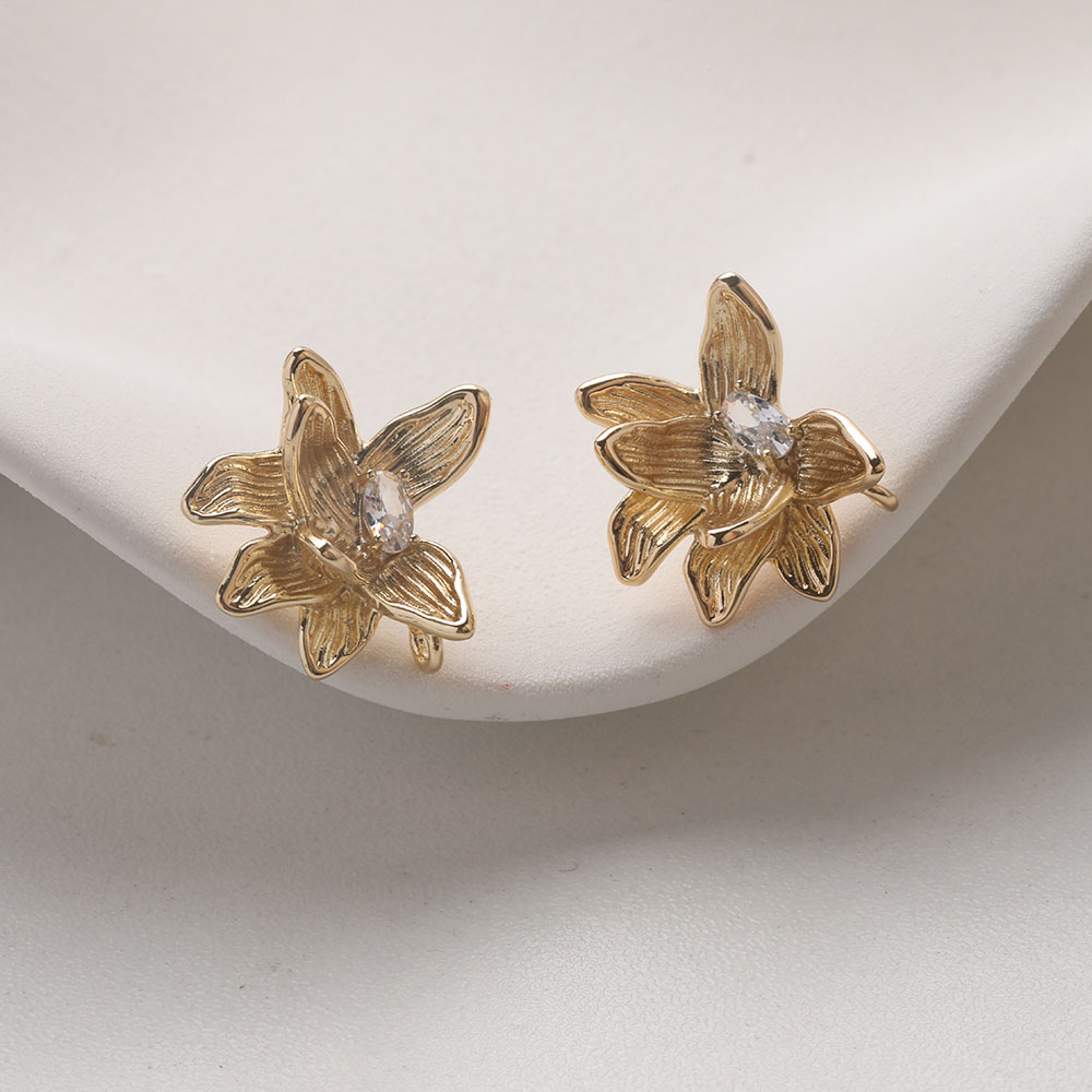 4PCS Dainty Flower Ear Studs E - Flower Supplies review and price