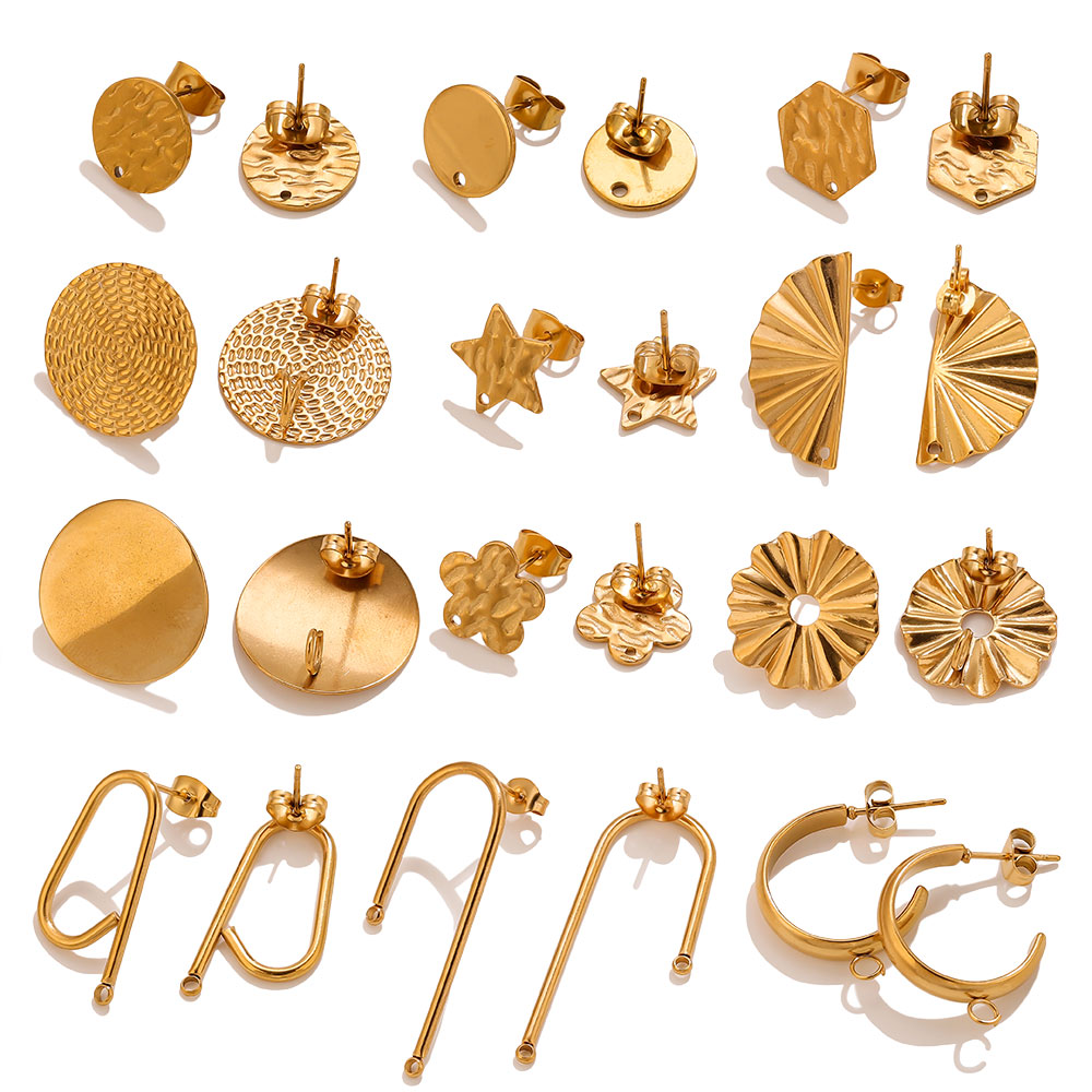 10pcs Stainless Steel Earrings - Flower Supplies review and price