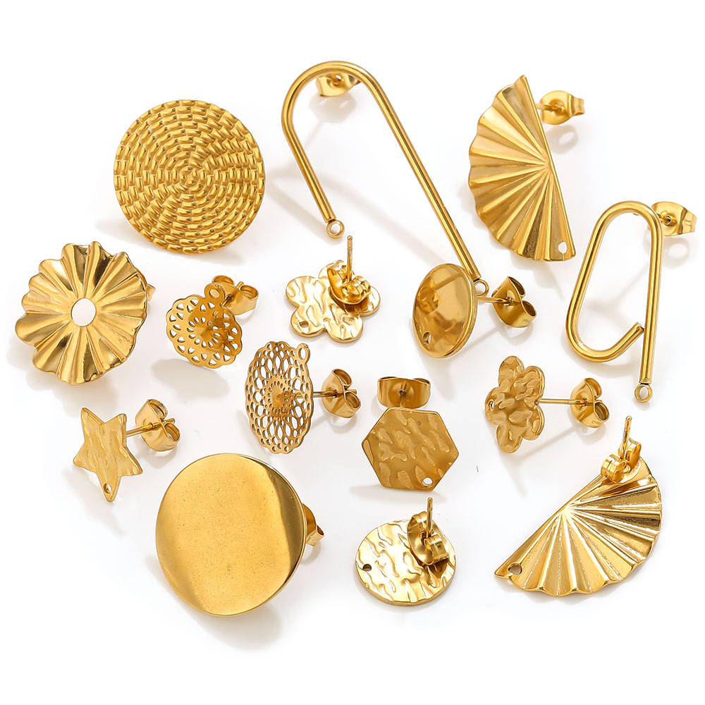 10pcs Stainless Steel Earrings - Flower Supplies review and price